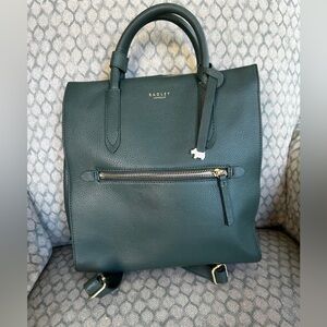 Radley London Green Leather Backpack